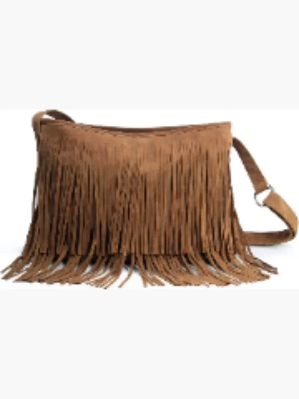 Tassel Faux Suede Leather Hobo Cross Body Shoulder Bag Sling Bag
